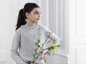 Návod na pletený dievčenský pulóvrik SIV